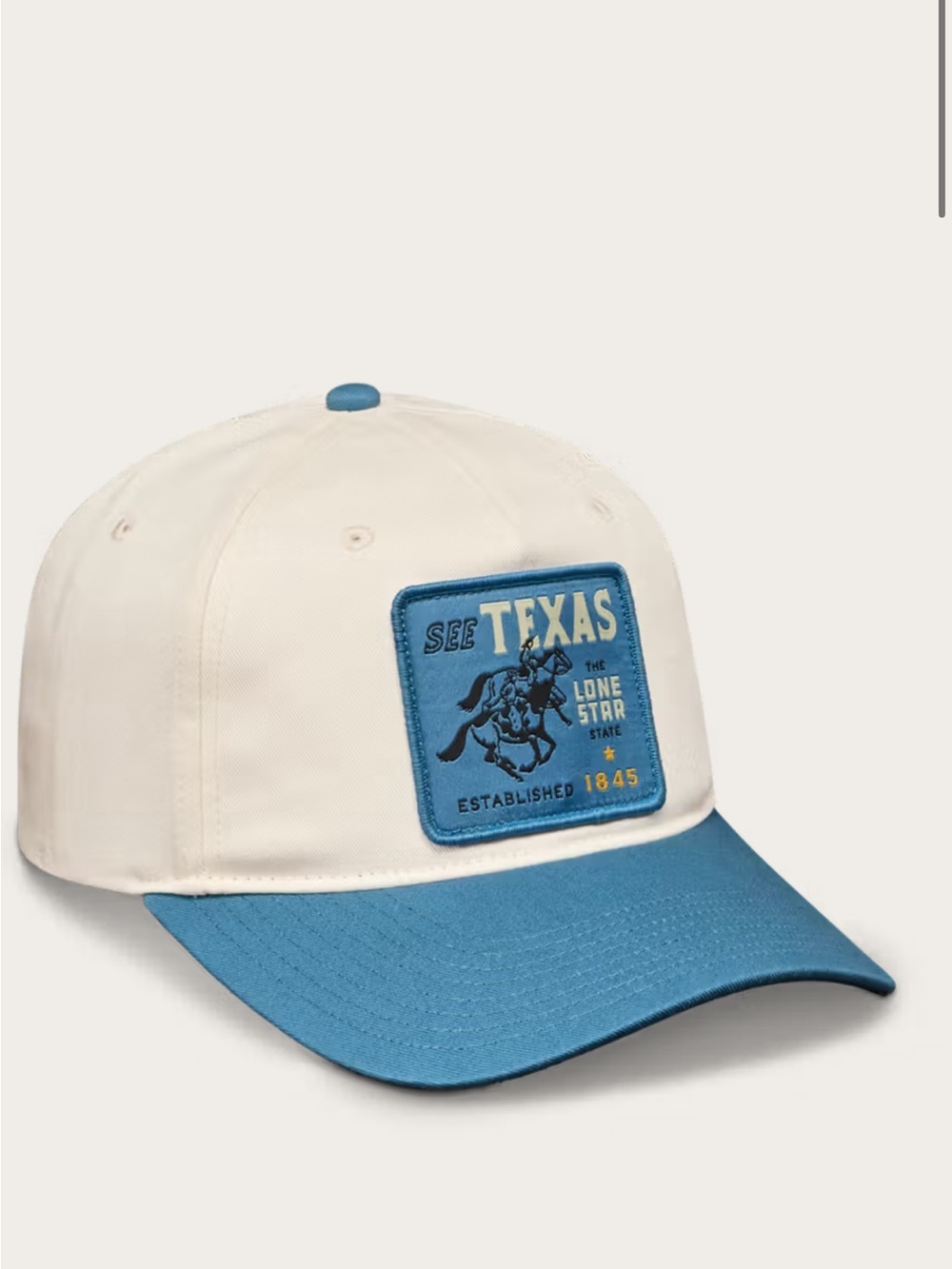 NWT TECOVAS “SEE TEXAS” HAT BASEBALL STYLE 1845 patch lone star state